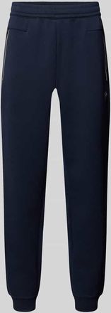 Emporio Armani Sweatpants mit Viskose-Anteil Modell TRAIN PREMIUM SHIELD in Dunkelblau, Gr&ouml;&szlig;e XXXL