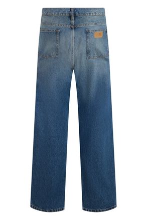 Maison Margiela Straight Faded Cotton Jeans - Blue