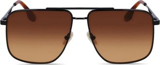 Victoria Beckham Occhiali da sole con montatura stile pilota - Nero