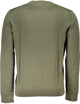 Napapijri Crew Neck Cotton Sweater - Green