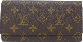 Louis Vuitton Brown Coated Canvas Long Bill Wallet (Bi-Fold) (Pre-Owned)