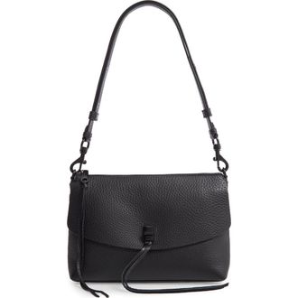 Rebecca Minkoff Darren Leather Shoulder Bag in Black at Nordstrom