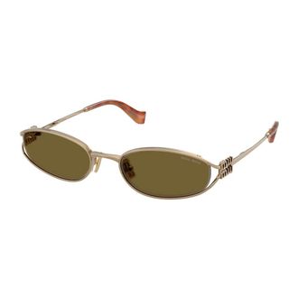Miu Miu MU C51S Zonnebril - Dames - Accessoires - Geel - Maat: 54 MM