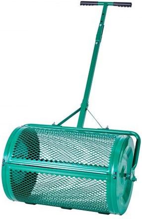 OEM Esparcidor De Compost Ancho De 67 Cm Con Asa De Empuje Remolque 4 Alturas Ajustables Esparcidor De Turba De Acero Con Recubrimiento En Polvo Para Jard