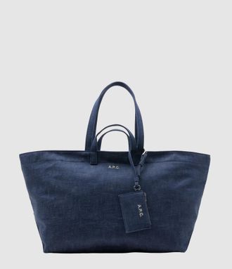 A.P.C. Sac Le Drummer Toile Bleu