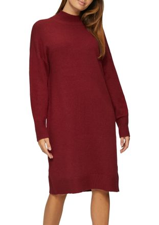 s.Oliver Strickkleid S.OLIVER, Damen, Gr. 34, N-Gr, lila (cranberry), Strick, Obermaterial: 50% Baumwolle, 25% Polyamid, 14% Polyacryl, 8% Wolle, 3% Elasthan, 