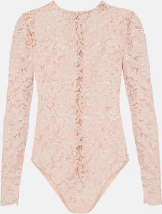 Self Portrait Floral lace bodysuit