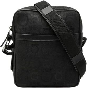 Ferragamo Pre-owned Cross Body Bags, female, Black, Size: ONE SIZE Pre-owned Crossbody Bag