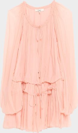 Chlo&eacute; Organic Silk Crepe De Chine Top