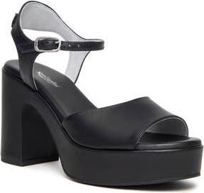 Nero Giardini Ankle Strap Platform Sandal in Black at Nordstrom Rack, Size 10Us / 40Eu