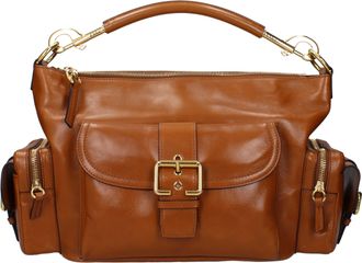 Chlo&eacute; Damens Handtaschen Kameratasche Braun/Lehmleder