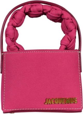 Jacquemus Pre-owned Le Petit Sac Noeud - Dames - Vintage Mini Tas - Roze - ONE Size - Leer - Vintage
