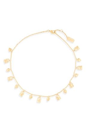 Chlo&eacute; Charm Necklace in Vintage Gold at Nordstrom
