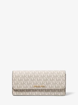 Michael Kors Jet Set Large Signature Logo Snap-Front Wallet