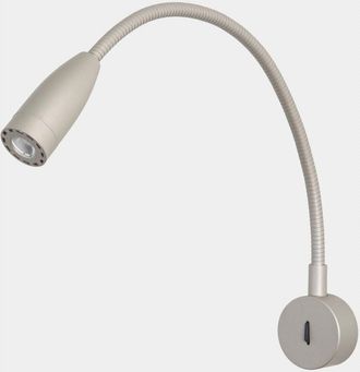 Leds - C4 Luz de lectura Bed Round led 3.5 Blanco cálido - 3000K on-off Gris 115lm