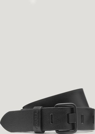 Belstaff Slot Buckle Belt Unisexs Calf Leather Black Size XL