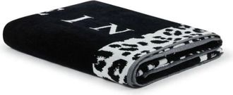 Philipp Plein Home, unisex, Zwart, ONE Size, LEO Strandlaken