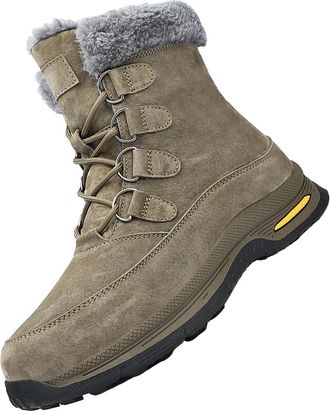 Generic Winter Mens Boots Thermal Fuzzy Lined Snow Ankle Boots Comfortable Trekking Shoes Warm Soft Lining Desert Combat Chukka Shoes for Outdoor Adventures B