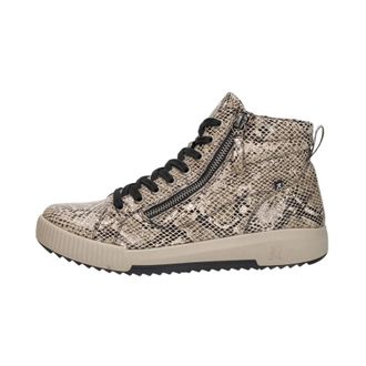 Rieker Schoenen, Dames, Beige, 38 EU, Leer, Revolution Veterschoenen Hoog