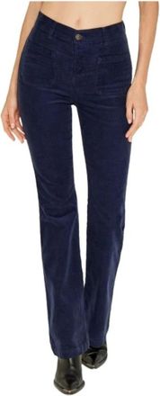 Five Jeans Luna Wide Broeken - Dames - Wijde Broeken - Blauw - W26 - Katoen - Broeken