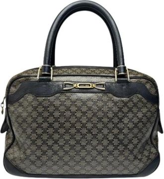 Celine Pre-owned Handbags, female, Gray, Size: ONE SIZE Pre-owned Leather Vintage Handbag