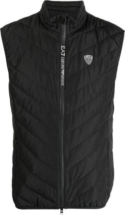 Emporio Armani Down Waistcoat - Heren - Bodywarmers - Zwart - XL - Polyester - Jassen