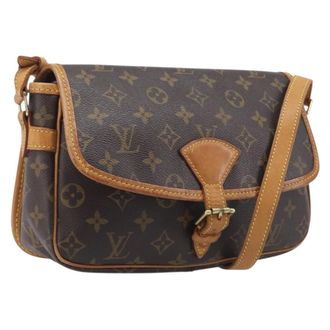 Louis Vuitton Sologne Monogram Canvas Brown Canvas Handbag (Pre-Owned)