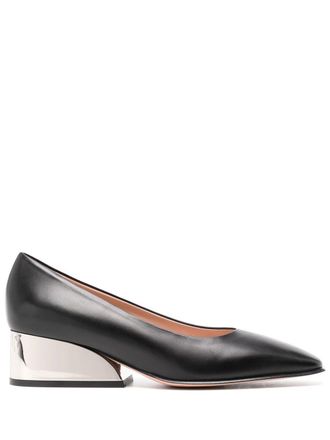 Bally block heel 50mm pumps - women - Leather/Leather/Leather - 38 - Black