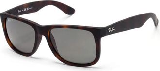 Ray-Ban Justin Zonnebril - Heren - Zonnebrillen - Bruin - 54 MM - Nylon - Accessoires