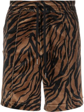 Tom Ford Shorts con stampa - Marrone
