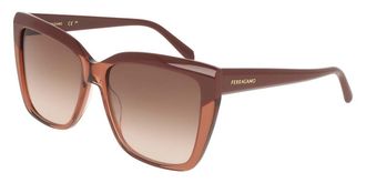 Ferragamo SF1102S 619 Womens Sunglasses Burgundy Size 58