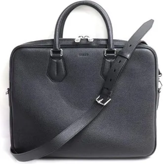 Bally Pre-owned Handbags, male, Black, Size: ONE SIZE Pre-owned Staz.o Leather Briefcase