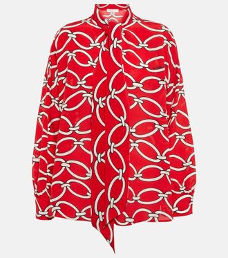 Valentino Blusa Chain 1967 in seta