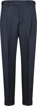 Pantaloni Torino Blauwe Broek voor Mannen Elegante Stijl - Heren - Nette broeken - Blauw - 2XL - Broeken