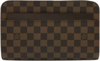 Louis Vuitton Pre-owned Clutches, male, Brown, Size: ONE SIZE Pre-owned Saint Louis Damier Clutch Bag