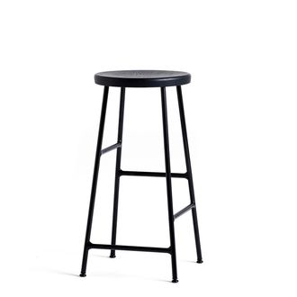 HAY Cornet Barhocker Low H 65 cm, Eiche schwarz gebeizt / schwarz