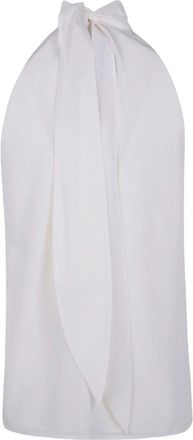 Max Mara Sleeveless Ribbon Silky Jumbo Top