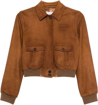 Miu Miu Capi In Pelle Camoscio Cerato