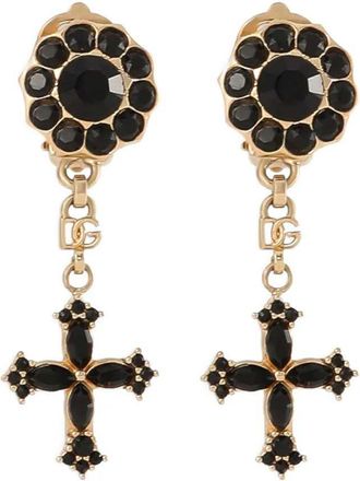 Dolce & Gabbana Rhinestone Drop Earrings