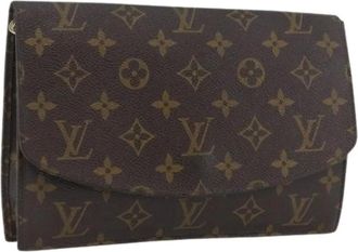 Louis Vuitton Pre-owned Clutches, female, Brown, Size: ONE SIZE Pre-owned Clutch Bag