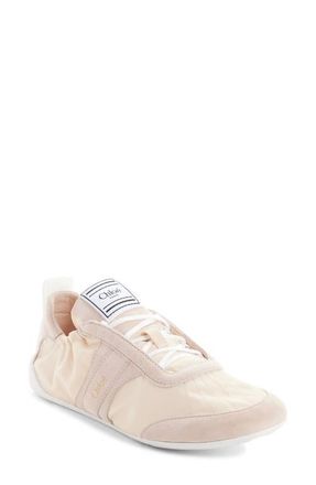 Chlo&eacute; Kick Sneaker in Blushy Beige at Nordstrom, Size 12Us