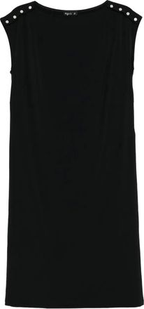 agnès b. sleeveless dress - women - Elastane/Polyamide - 2 - Black