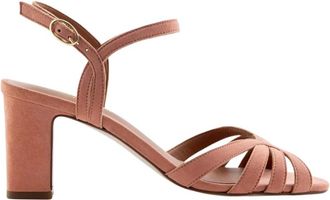 Maison Toufet Viviane Sandal - Dames - Sandalen met hakken - Roze - 38 EU - Leer - Schoenen