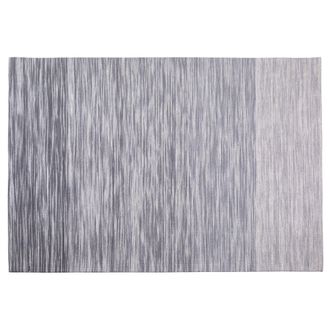 Beliani Alfombra Gris De Lana Y Poli&eacute;ster 140 X 200 Cm Tejida A Mano Dise&ntilde;o Moderno Kapakli