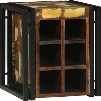 vidaXL Vidaxl - Estante De Vino 34.5 X 35 X 39 Cm Madera Maciza Recuperada