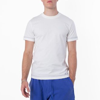 Burberry Logo-Embroidered Cotton Crewneck T-Shirt, Size XX-Small