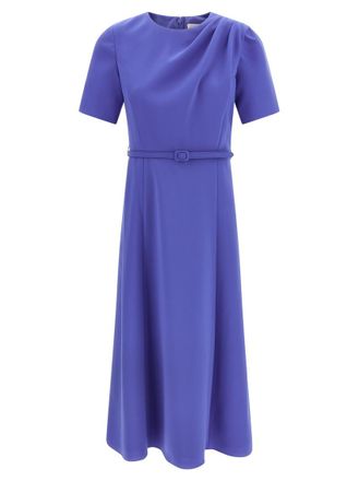 Carolina Herrera Blue Draped dress