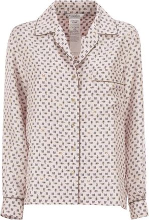 Max Mara Mxmdisco Shirt - Dames - Overhemden - Roze - S - Leer - Overhemden
