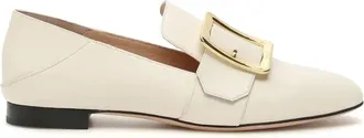 Bally Ladies Janelle White Leather Loafers