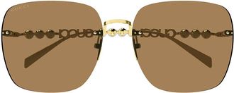 Gucci Sunglasses Gg1923 Sa 003 Gold/Brown Women